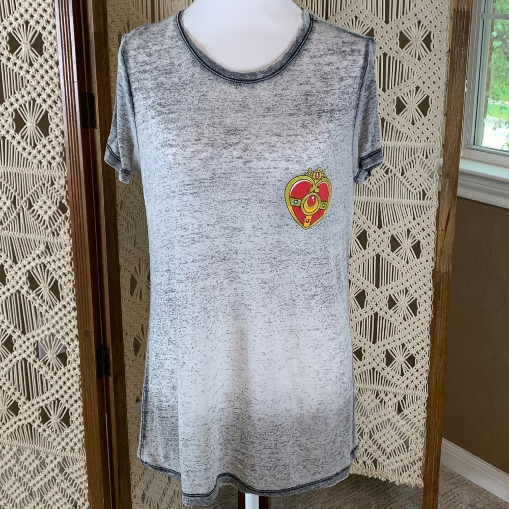 Vintage Sailor Moon heavy burnout t-shirt women's size medium